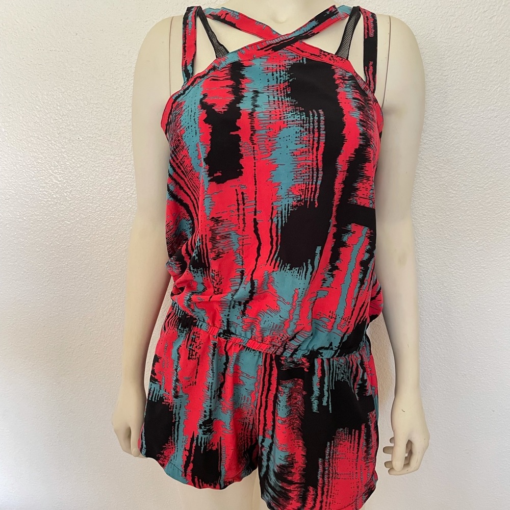 Fabletics Liza Multicolored Romper Size Small - image 3